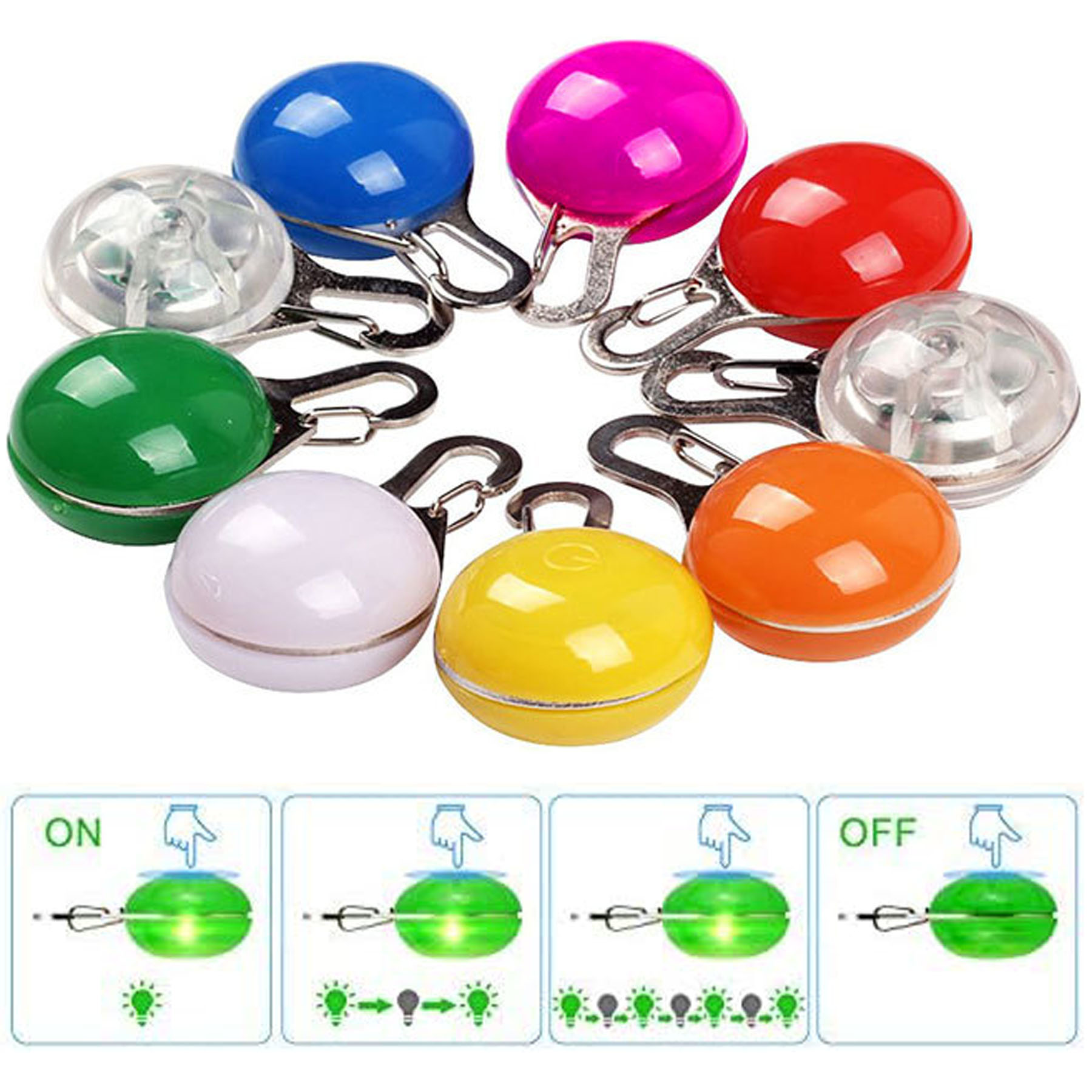 Clip-On LED Pet Safety Light 1