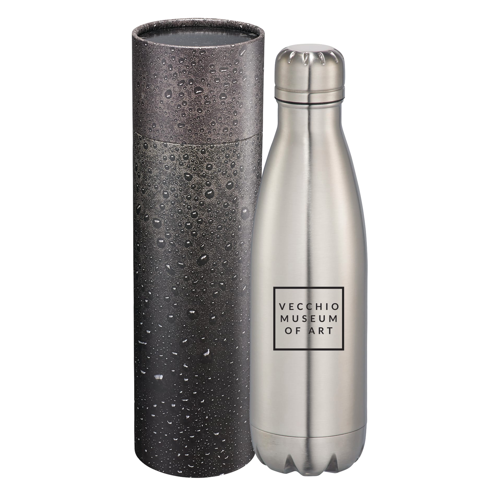 Copper Vac Bottle 17oz With Cylindrical Box, custom water bottle with logo imprint 53