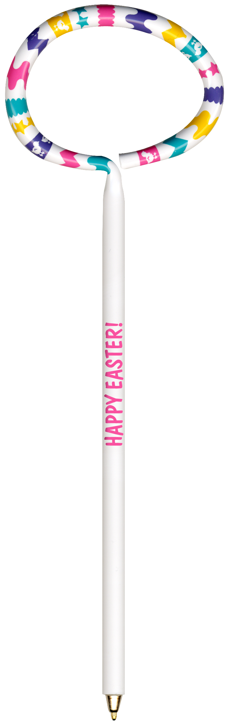 Easter Egg Cracked Multi-Color Inkbend Standard, Bent Pen
