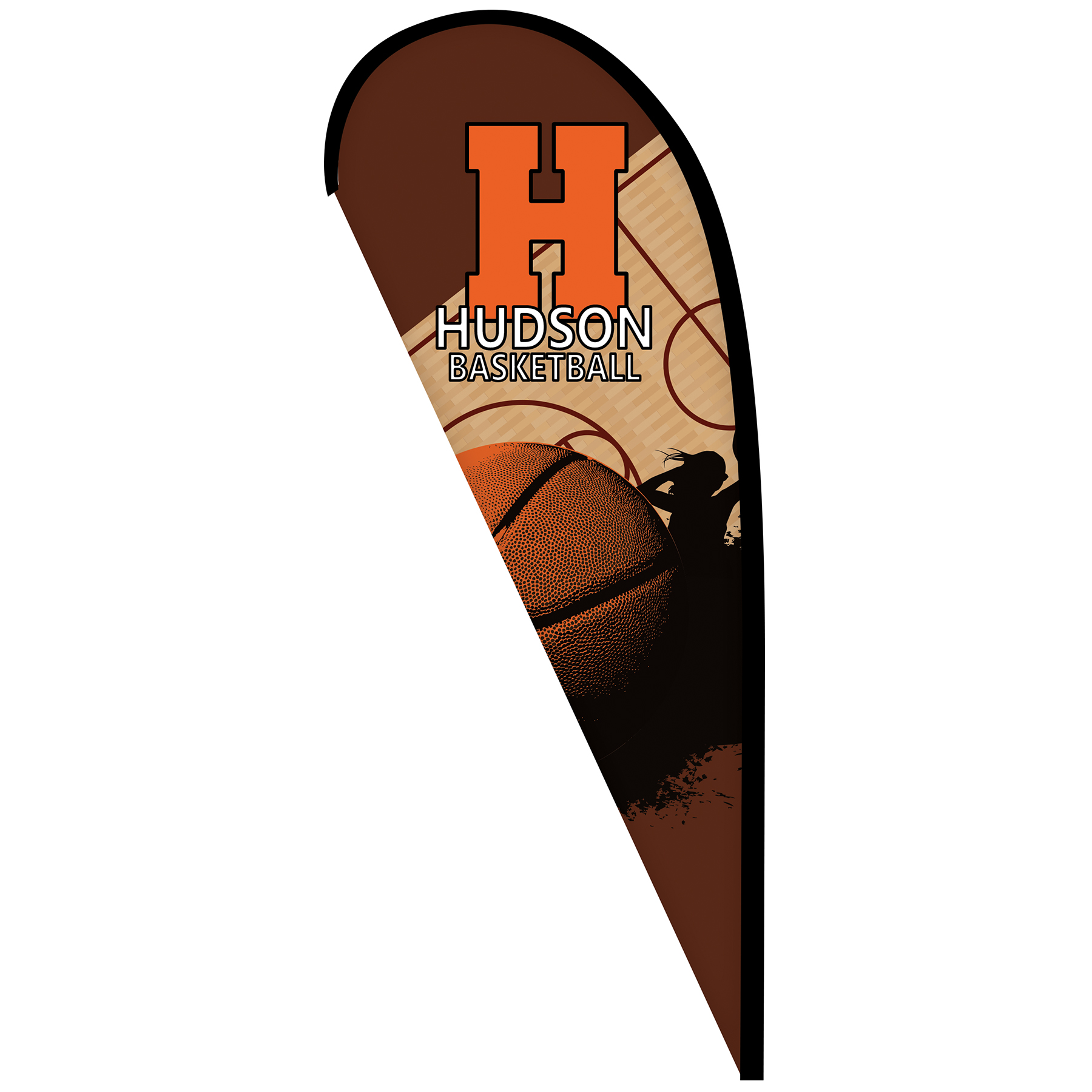 6' Double Sided Custom Portable Teardrop Banners 4