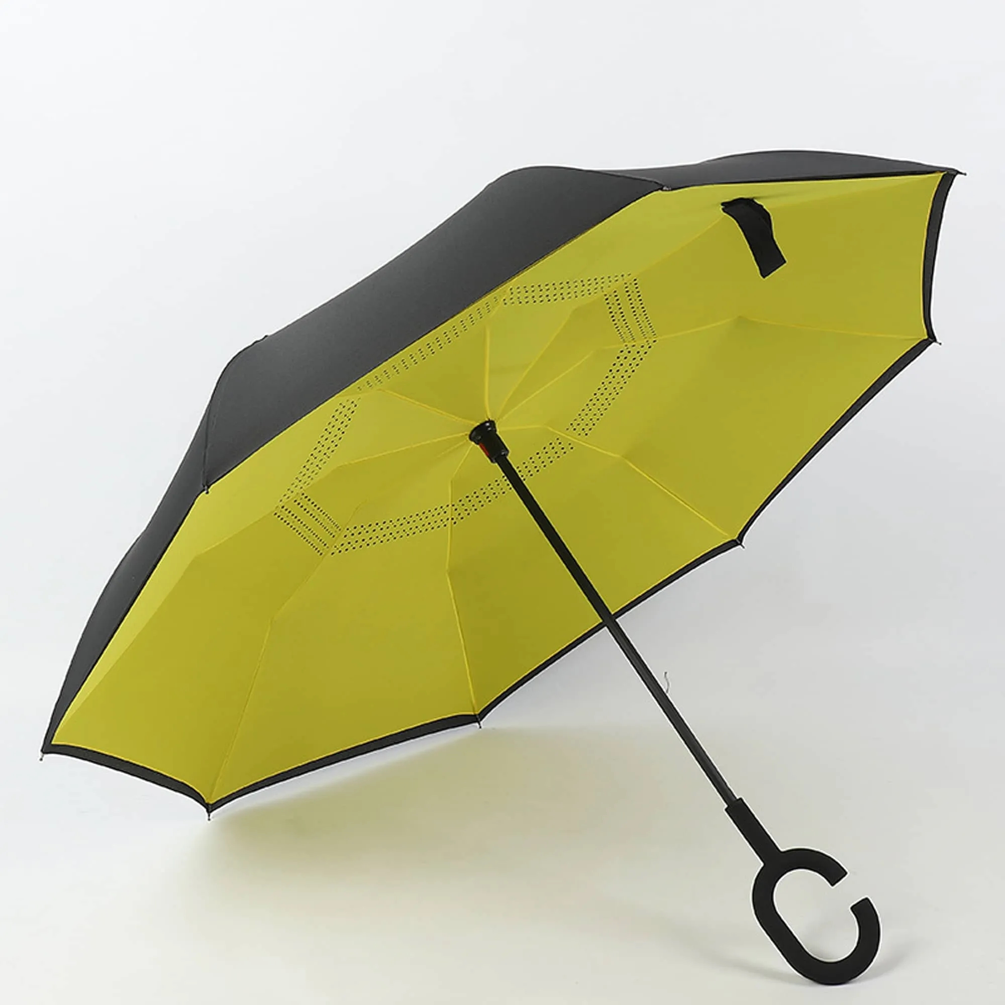 C Shaped Auto Reverse Umbrella 18