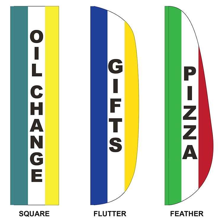 3' x 15' Custom Message Feather Flag 2