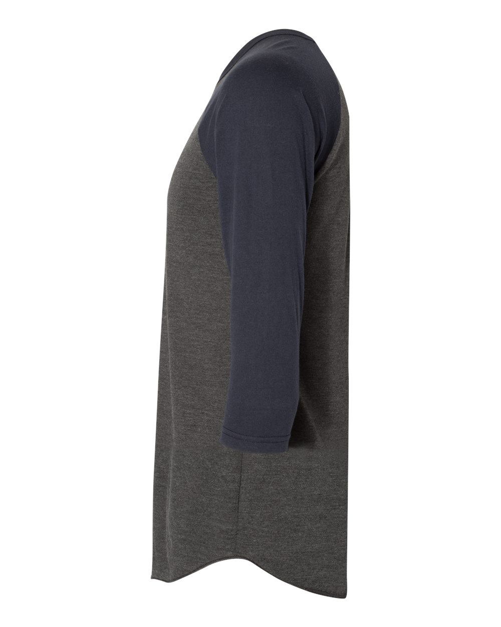 Unisex 50/50 Raglan Three-Quarter Sleeve Tee - BB453W 34