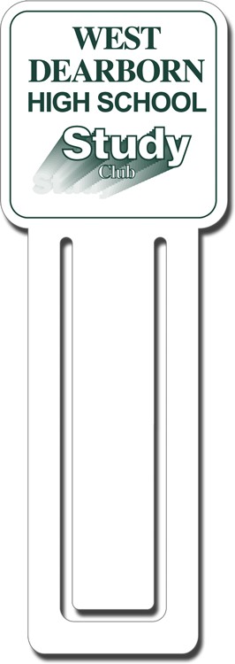 Square Top Clip Bookmark (Spot Color) 2