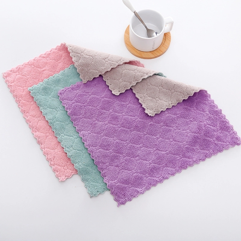 Custom Gift Coral Fleece Kitchen Towel & Dish-cloth 2