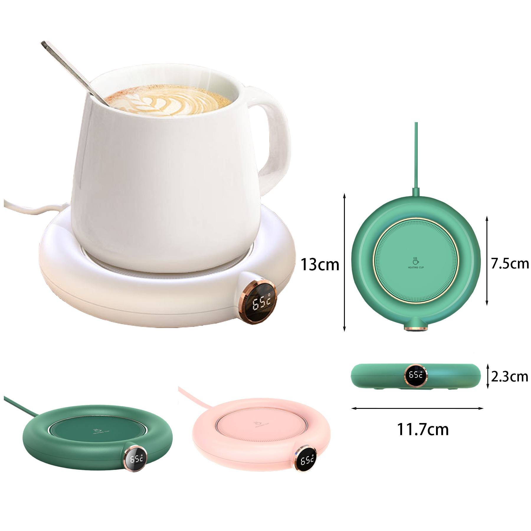 USB Three-speed Adjustable Insulation Coaster 2