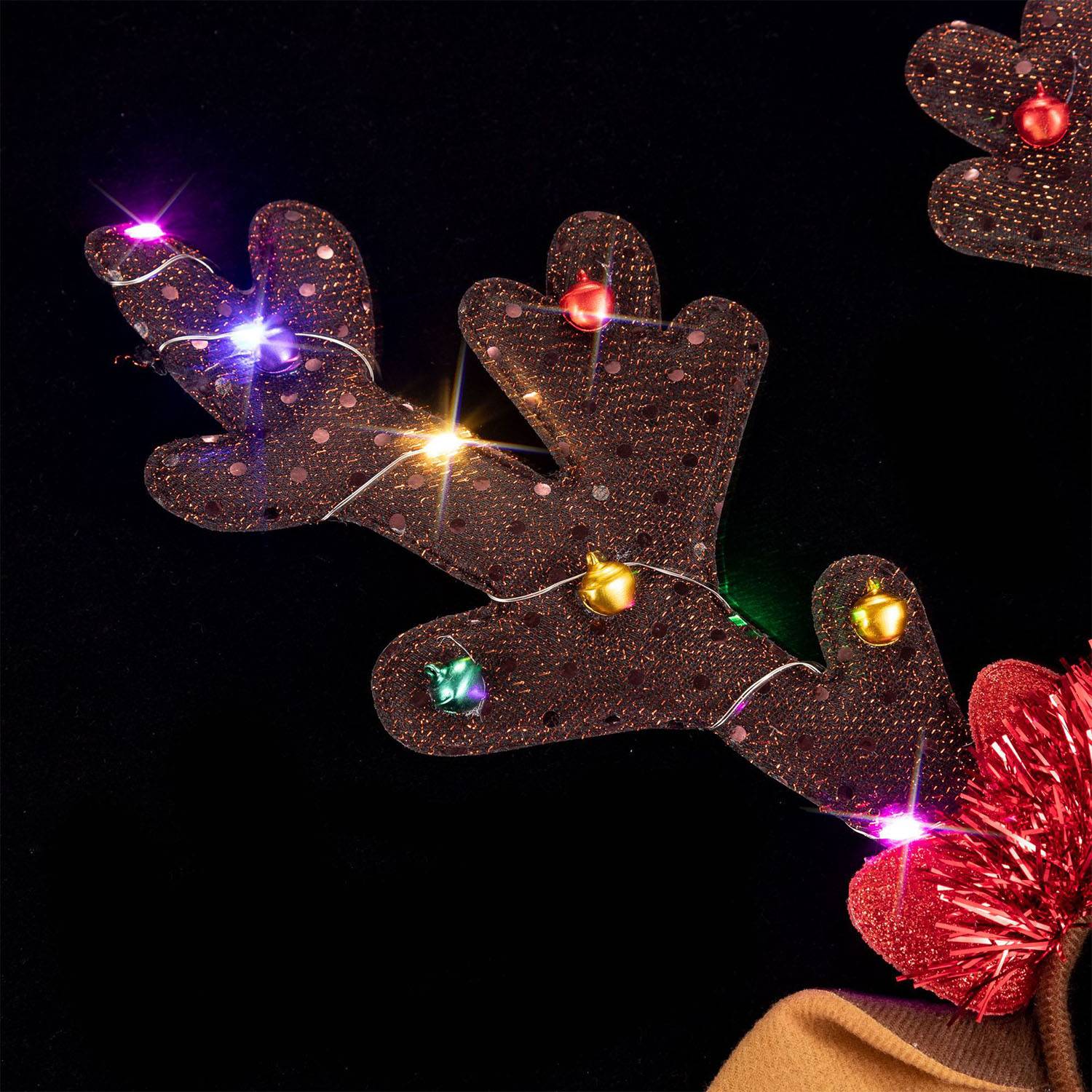 Plastic christmas elk decorations cute headband 4