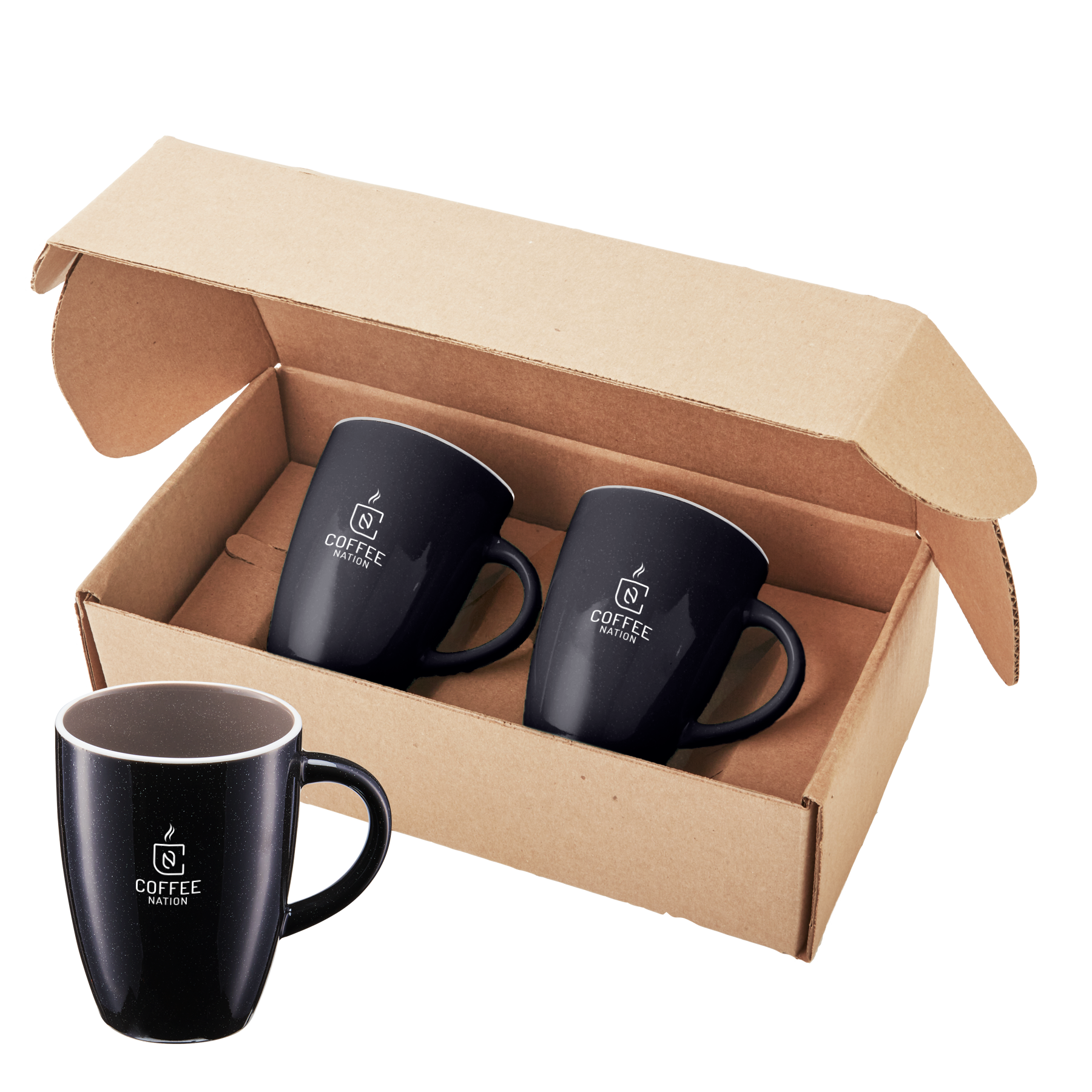 12 Oz. Pacific Ceramic Mugs Gift Set 4