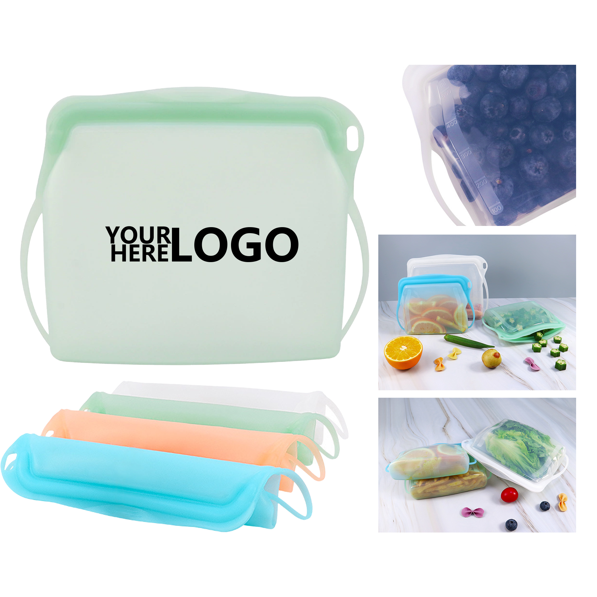 Reusable Silicone Food Preservation Bags 2