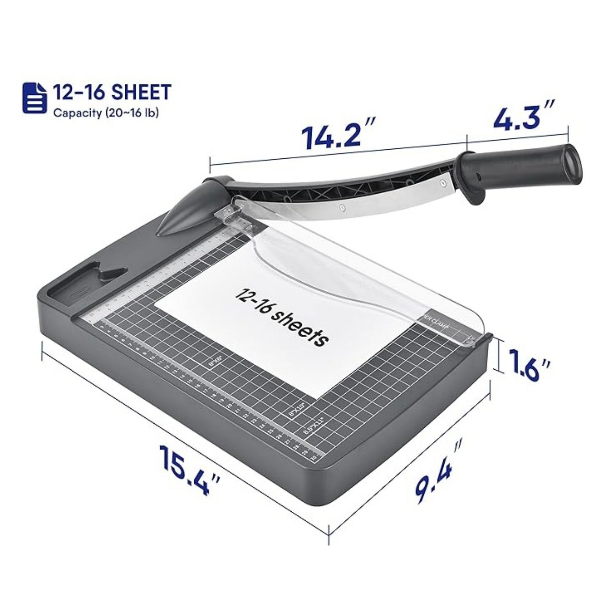 12 Inch Cut Length Heavy Duty Guillotine Paper Cutter 2