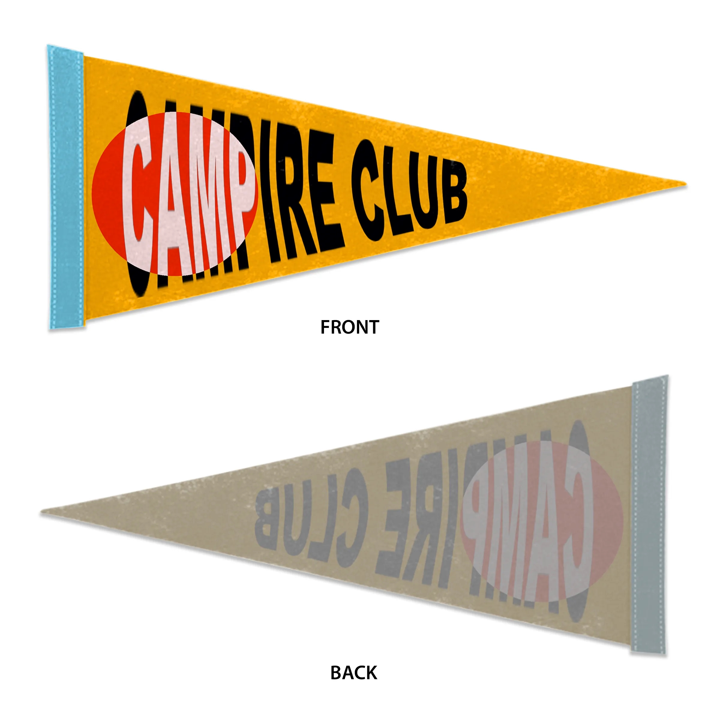 12"x30" Custom Full Color Printed Felt Pennant 1