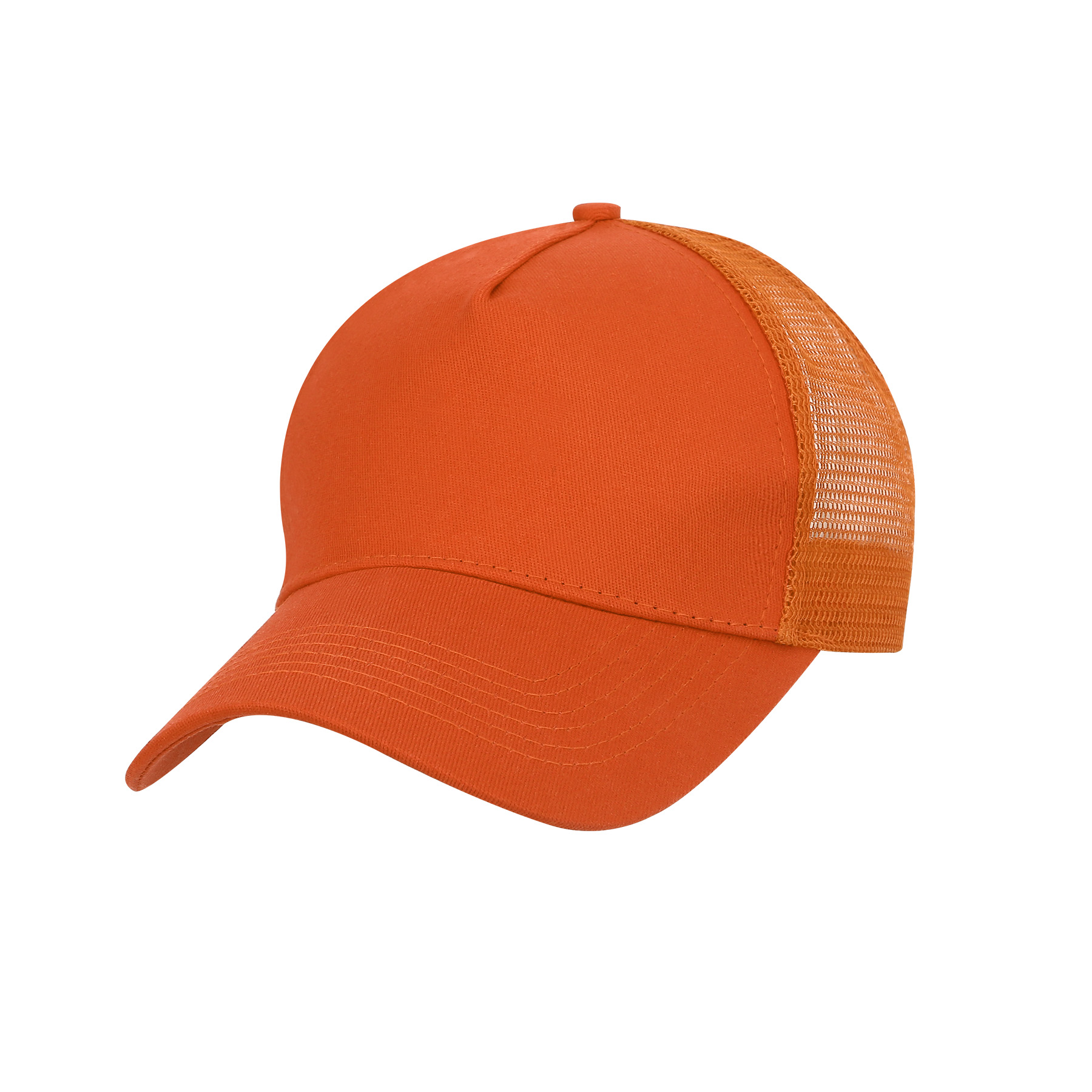 5 Panel Structured Trucker Cap W/Snapback 7