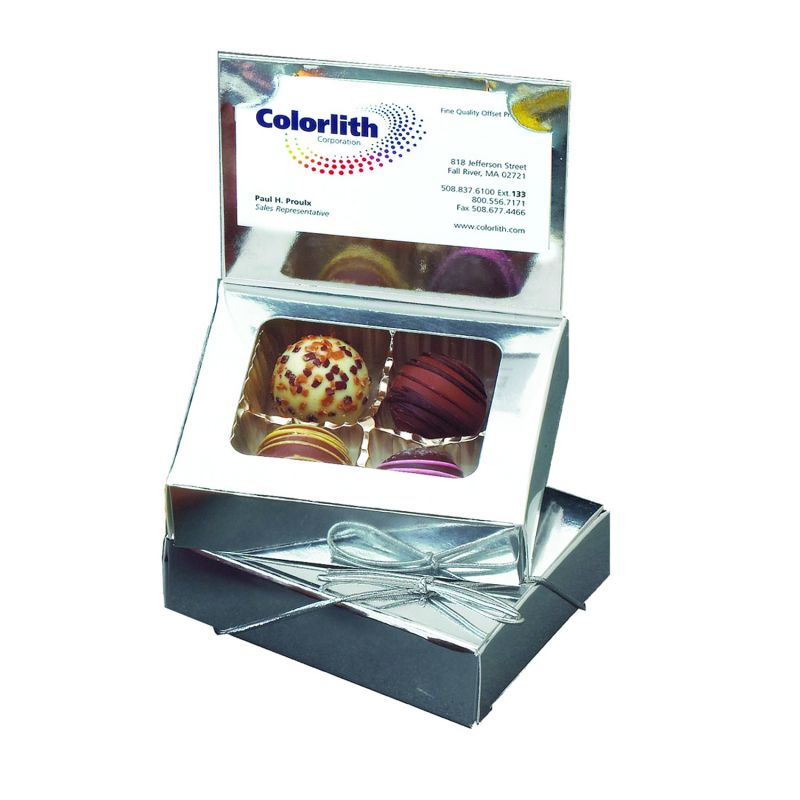 Business Card Box with Chocolate Filled Truffles 2