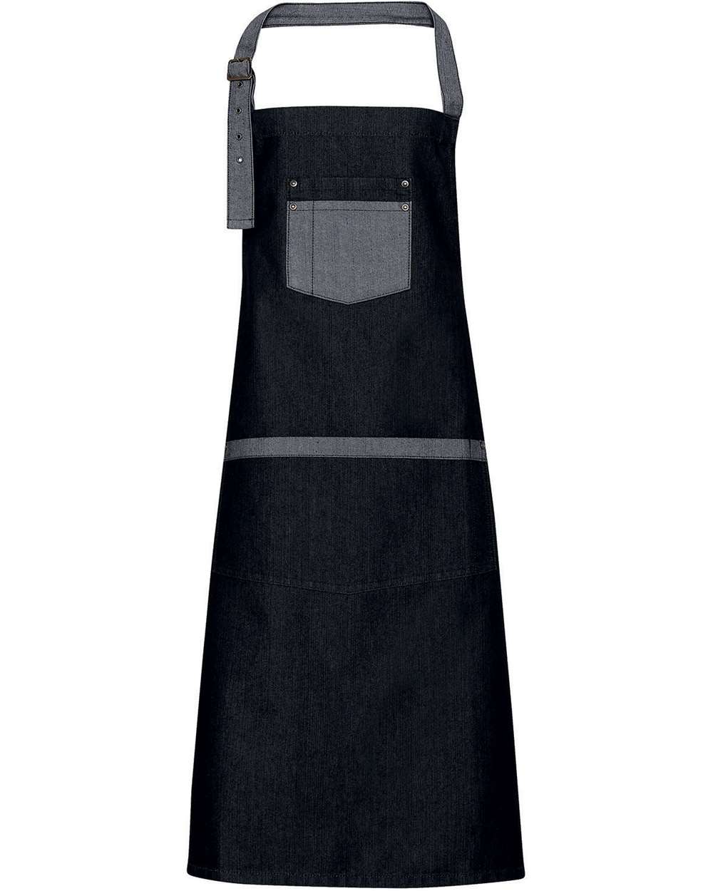 Domain Contrast Denim Bib Apron - RP127 8