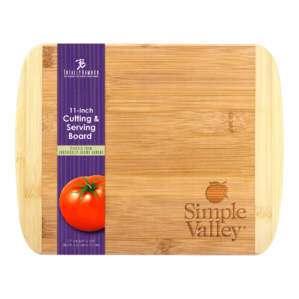 Two-Tone Bamboo Cutting Board 11" x 8-3/4" 4