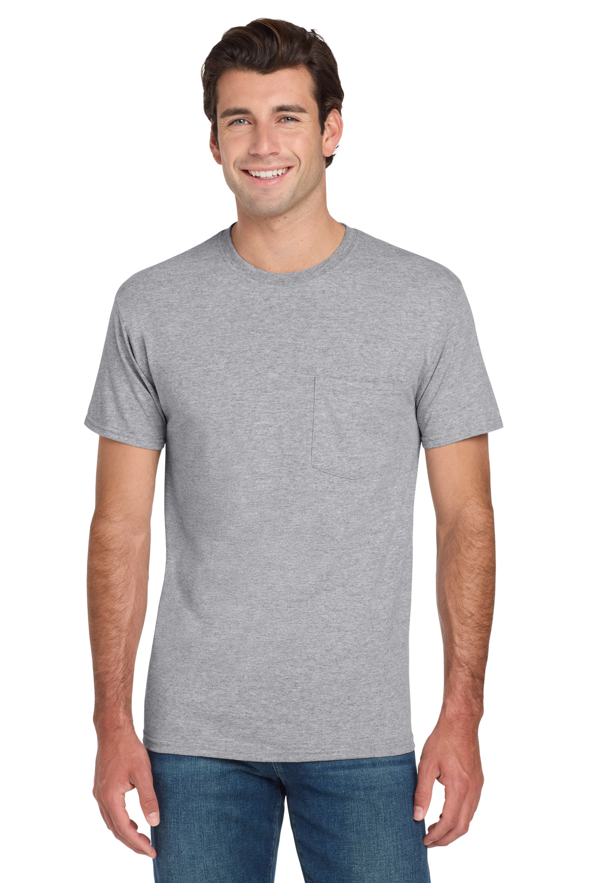 Jerzees - Dri-Power 50/50 Cotton/Poly Pocket T-Shirt. 29MP 54