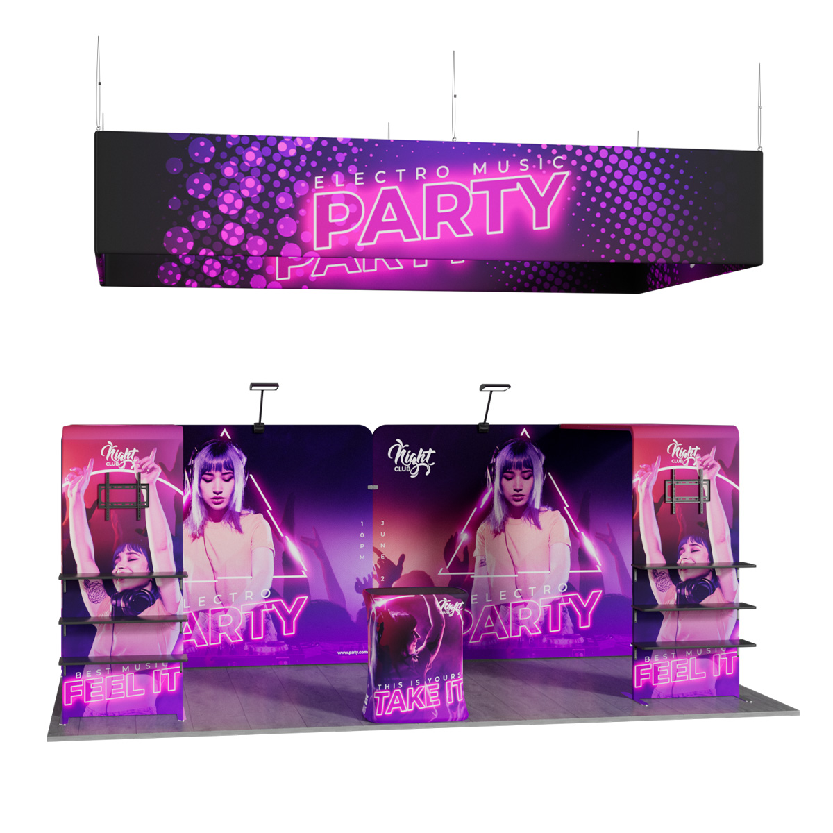 10'x20' Tradeshow Booth Kit - D Kit 5