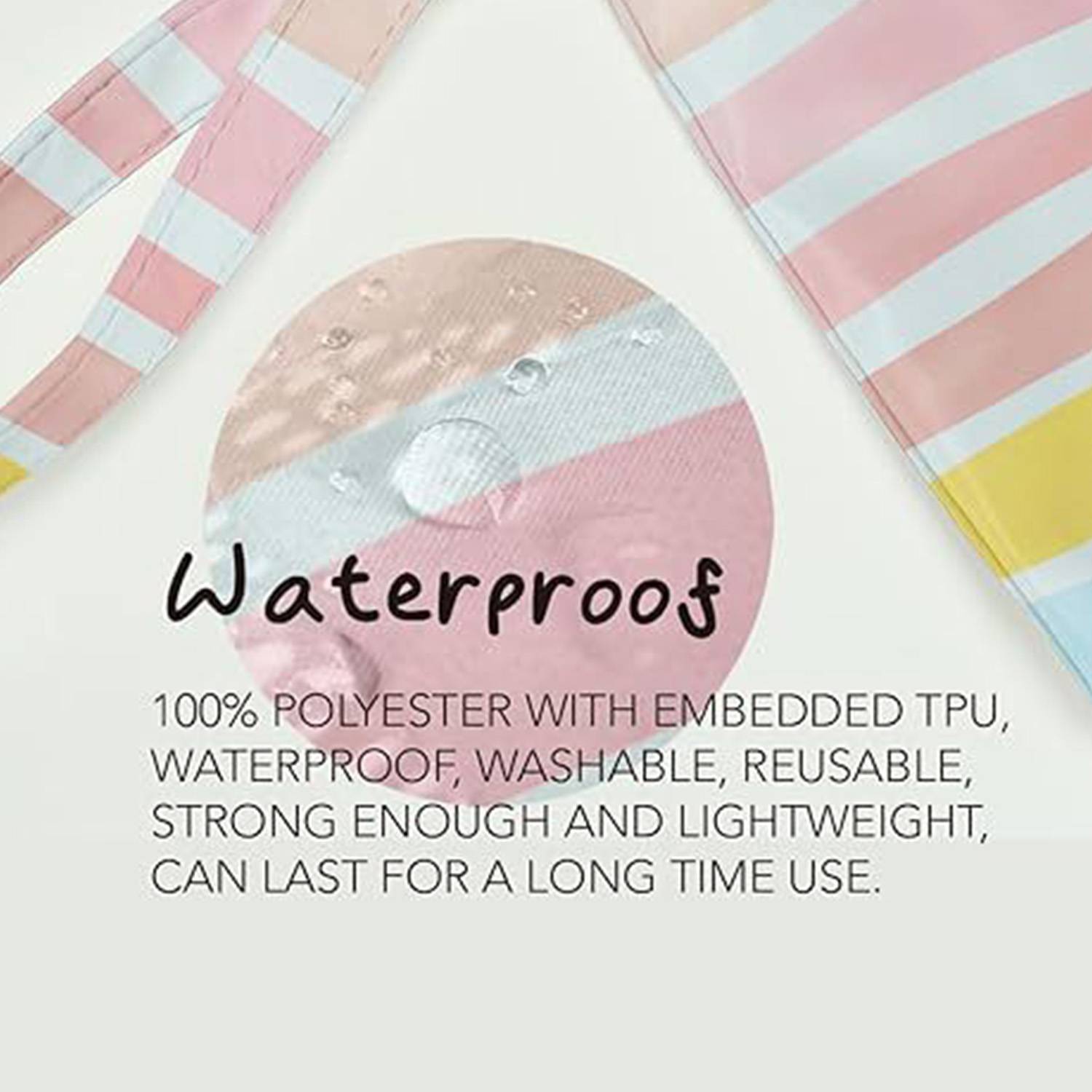 Colorful Zippered Waterproof Cosmetic Bag for Travel Swim 6
