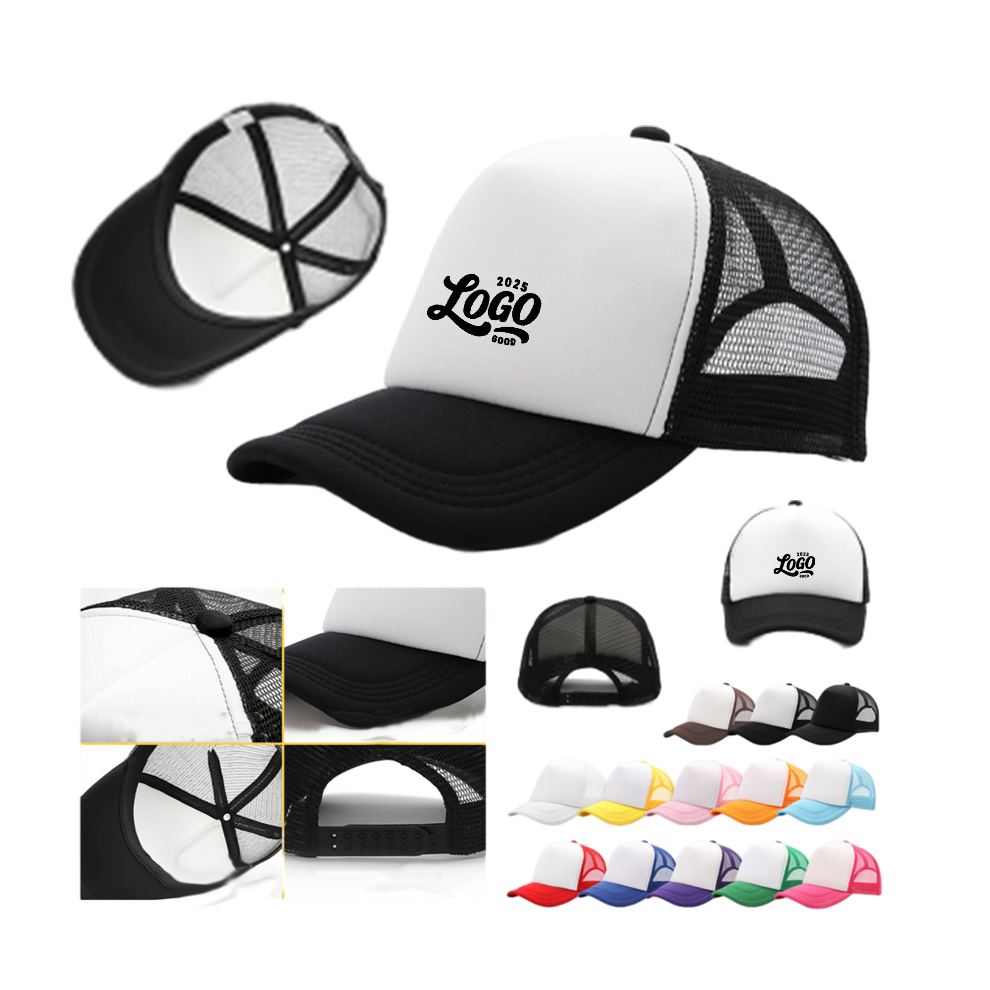 Custom Polyester Sponge Mesh Cap 3