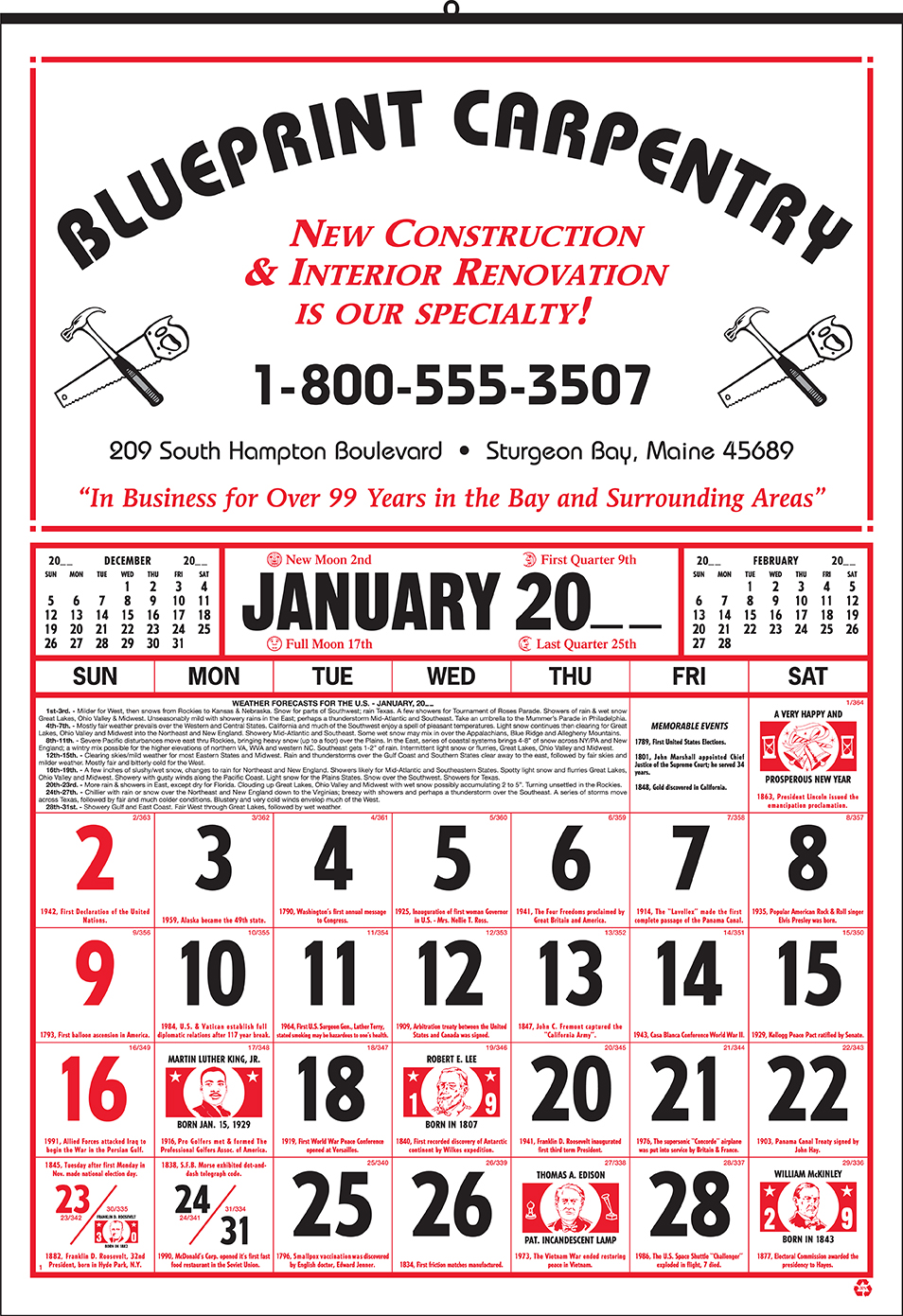 Style 40 12-Sheet Calendar 1