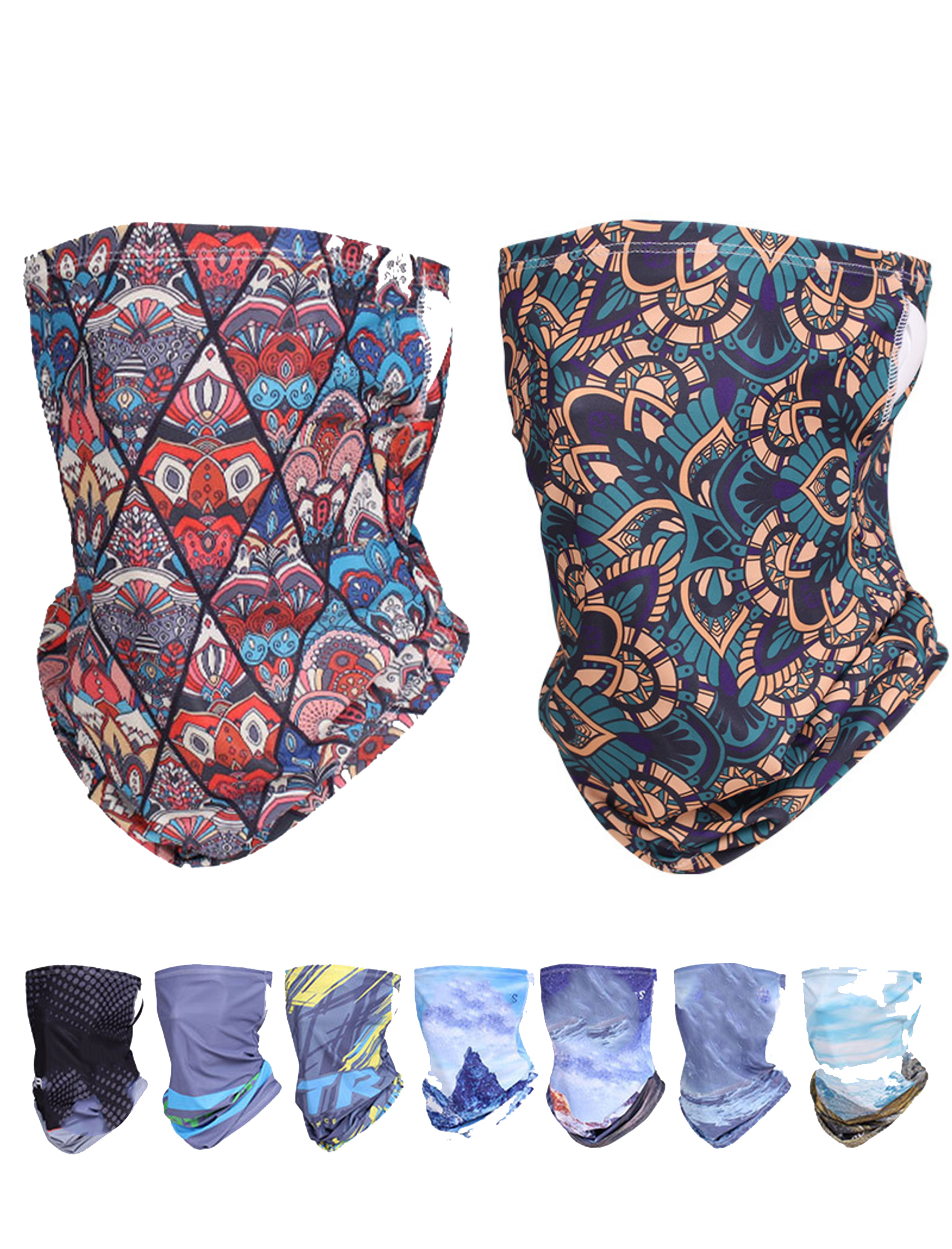 Tubular Neck Gaiter Face Towel Scarf 2