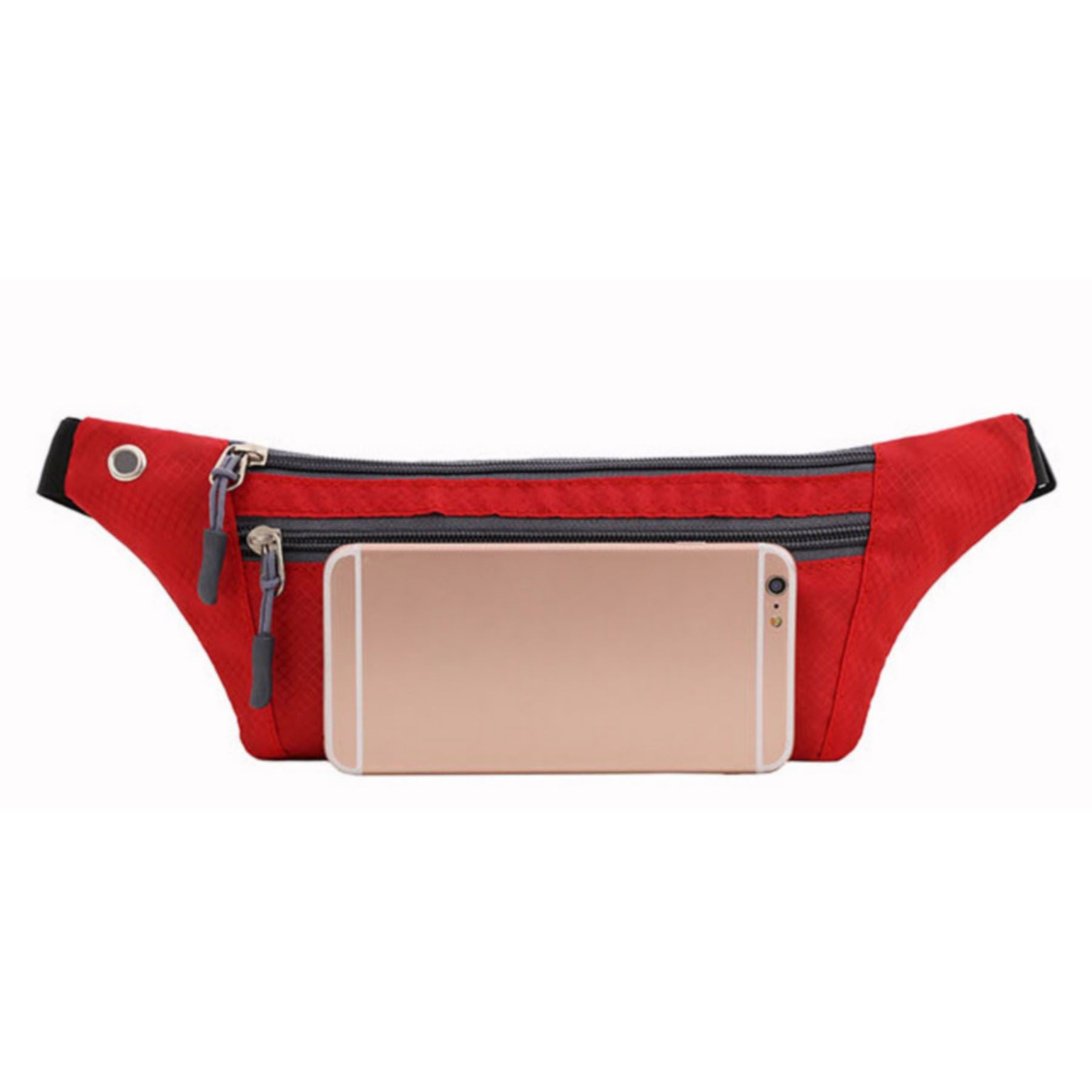 Crossbody Fanny Pack With Zipper Pockets Hands-Free Wallets 4