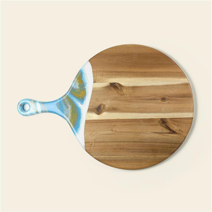 XL Round Acacia Board With Handle 45