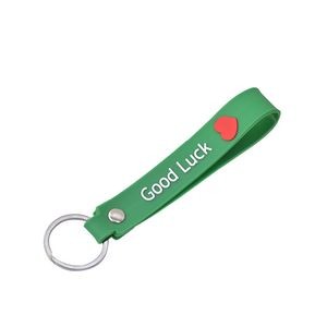 Charming Good Luck PVC Keychain Ring 14