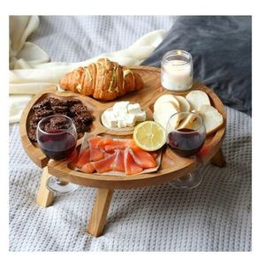 Wood Outdoor Wine Camping Table 4