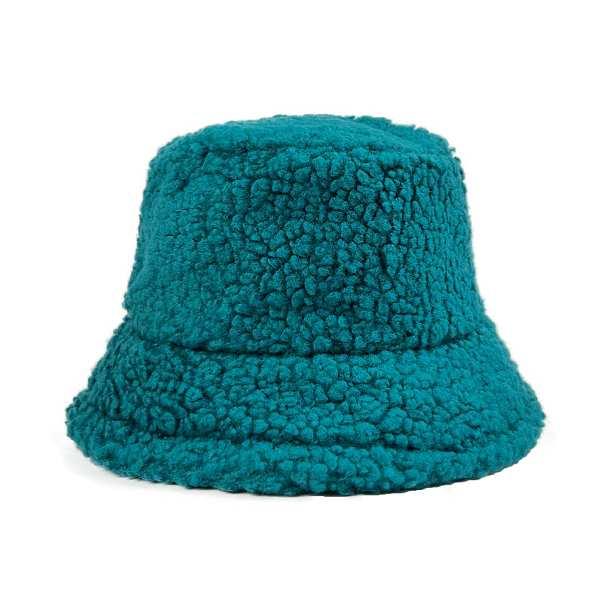 Fuzzy Winter Bucket Hat With Fleece Lining 22.83" Circumference 15