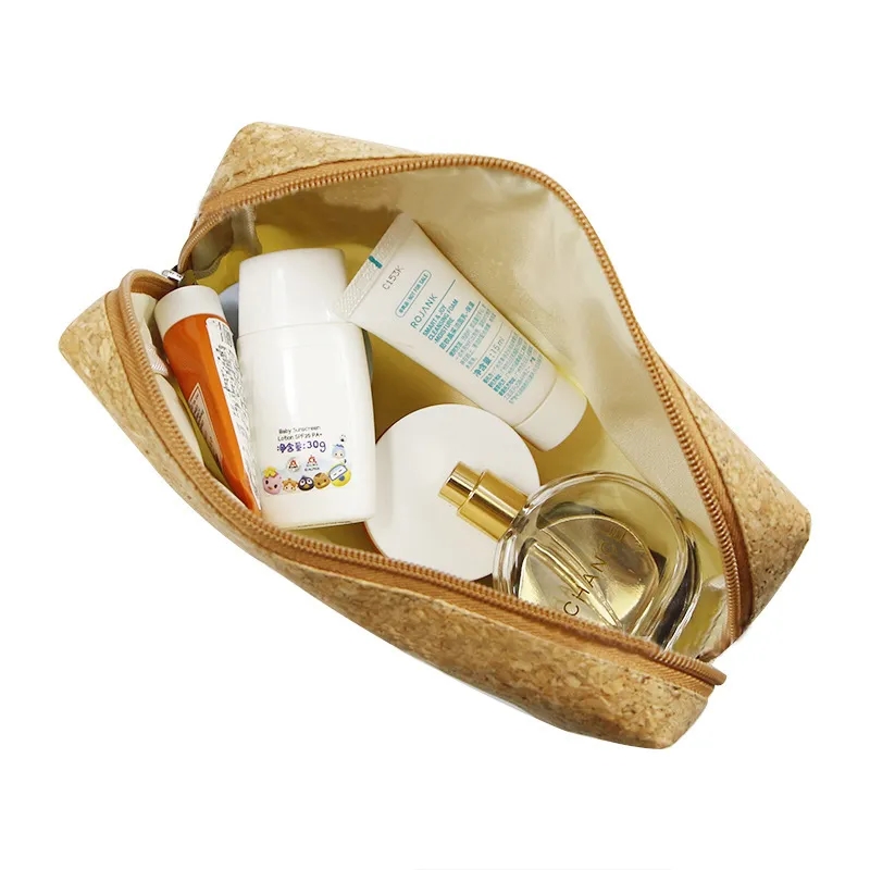 Cotton/Cork Cosmetic Bag, custom tote bag with logo imprint 3