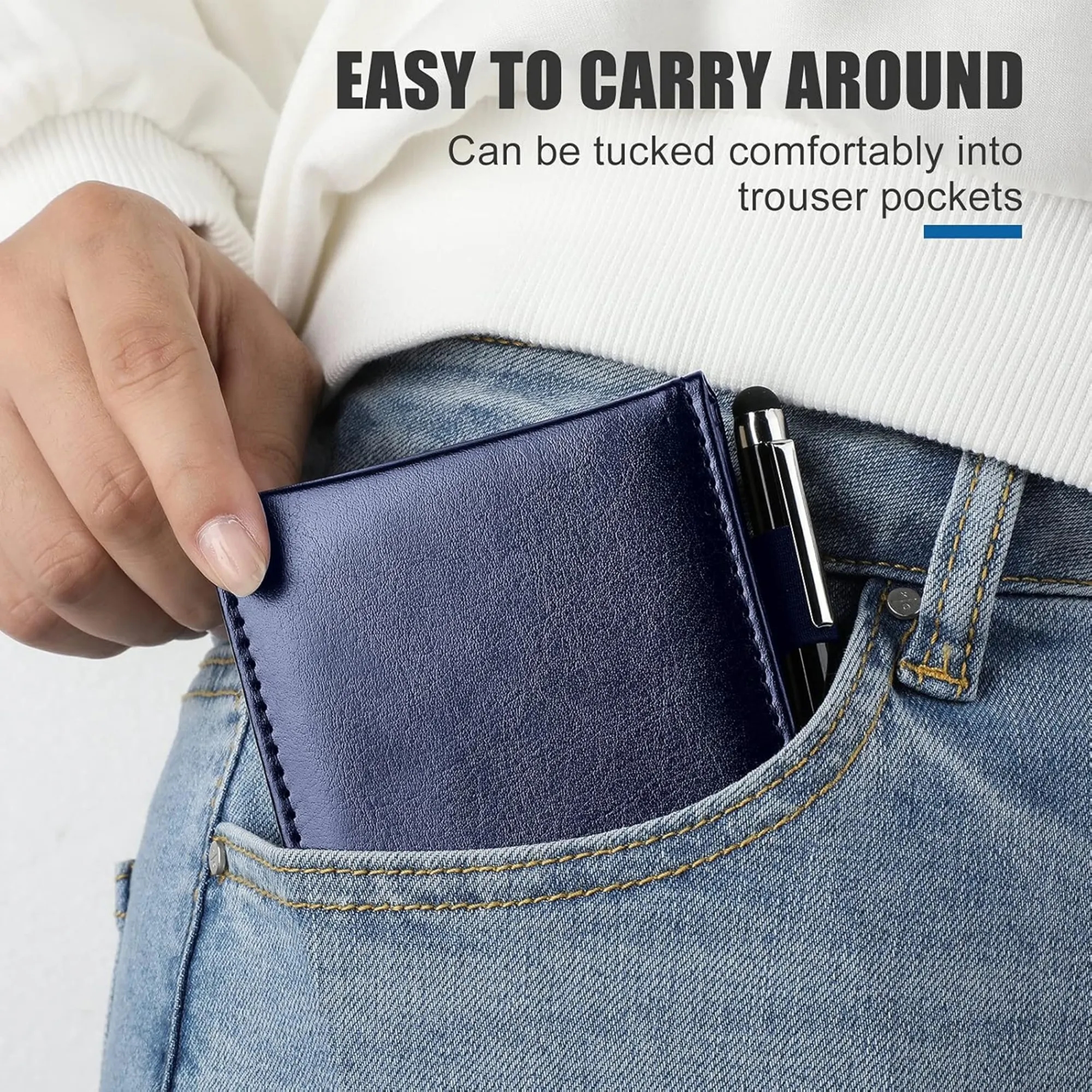 Mini Pocket Notepad Holder Set with Pen 10