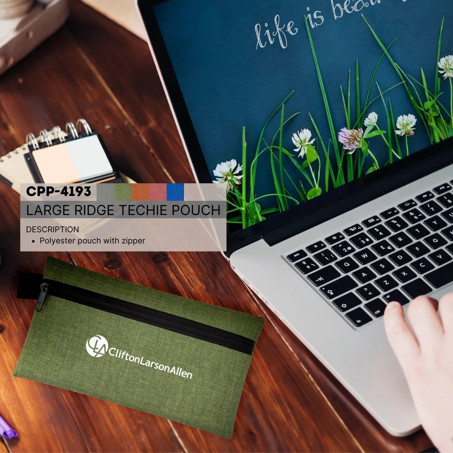 Large Ridge Techie Pouch 15