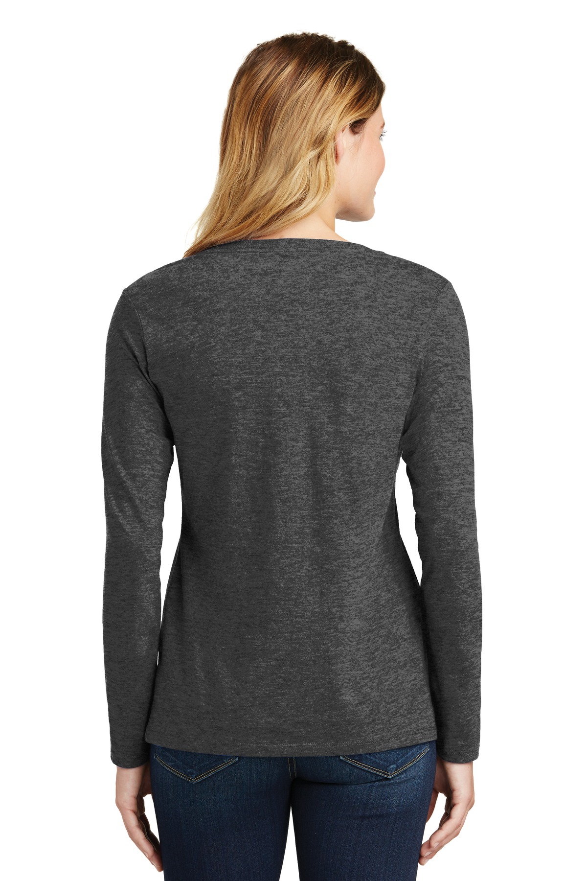 Port & Co Women's Long Sleeve Fan Favorite V-Neck Tee. LPC450VLS 88