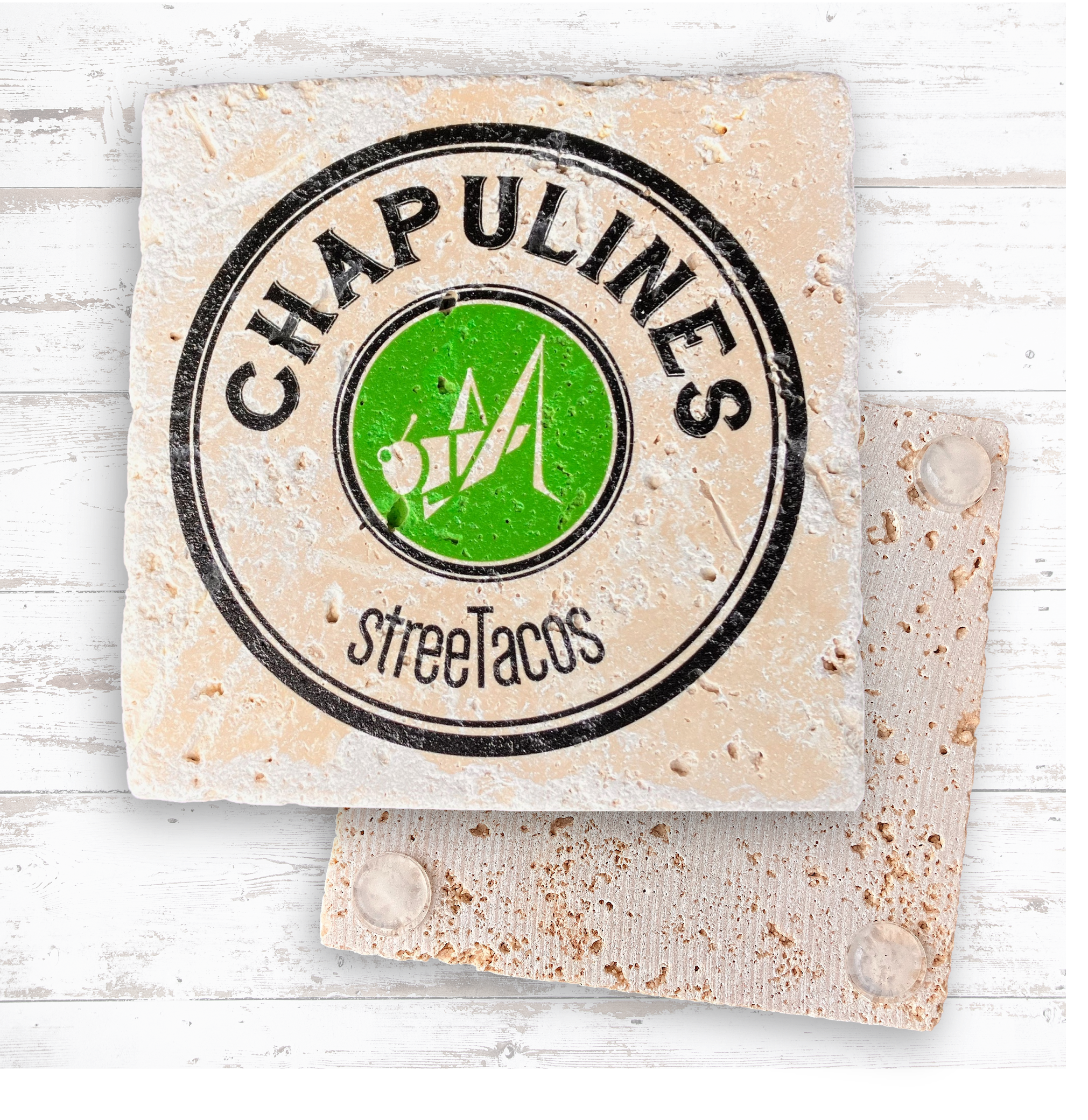 Tumbled Travertine Coaster 8