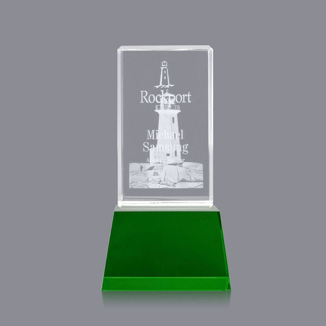 Robson 3D Award on Base - Green 4
