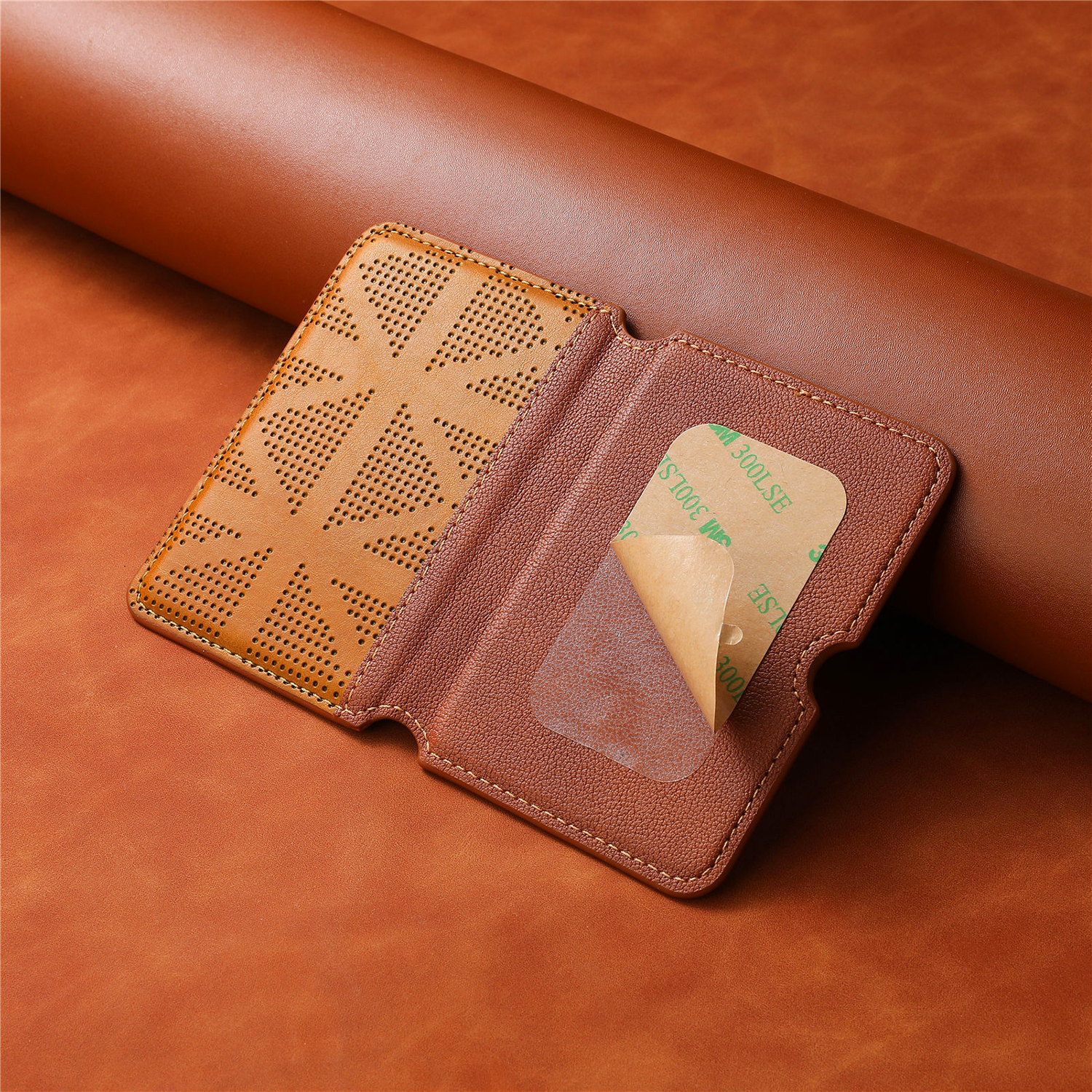PU Leather Stick on Wallet Phone Case 4