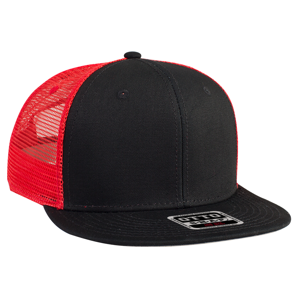 OTTO CAP® OTTO SNAP 6 Panel Pro Style Mesh Back Trucker Snapback Hat 11