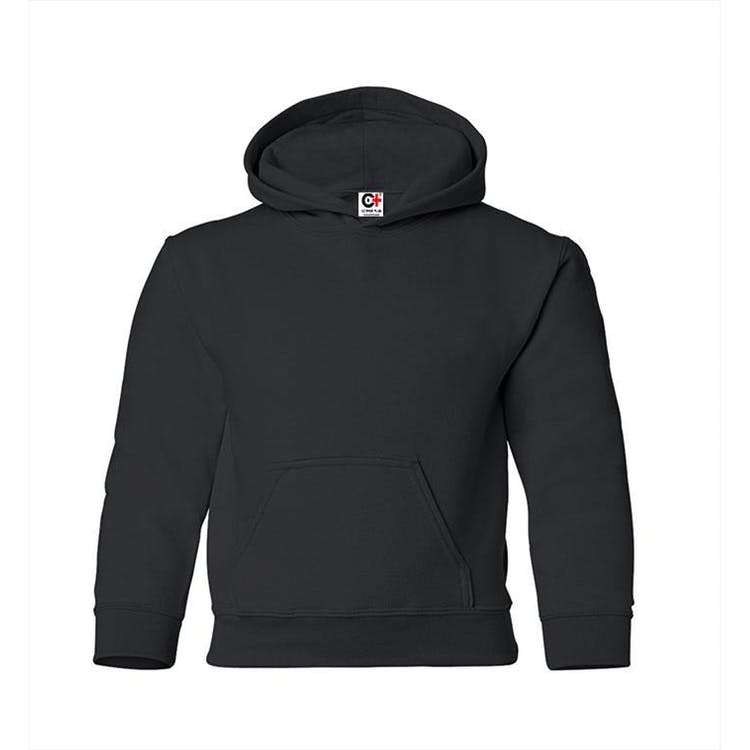 Kids' Hooded Pullover Black Large, custom hoodie or sweatshirt with logo imprint 2