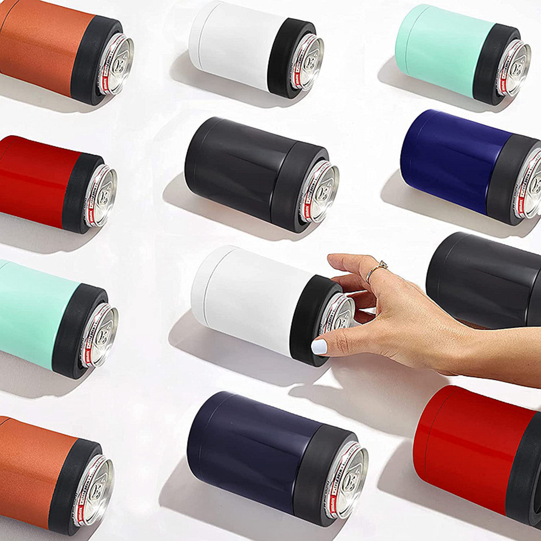 10 Oz Vacuum Steel Can Cooler 1