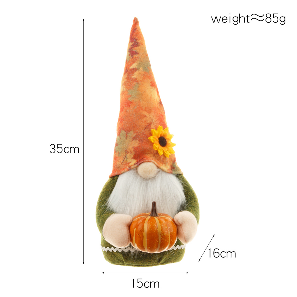 Thanksgiving Day Pumpkin Gnome Doll 5