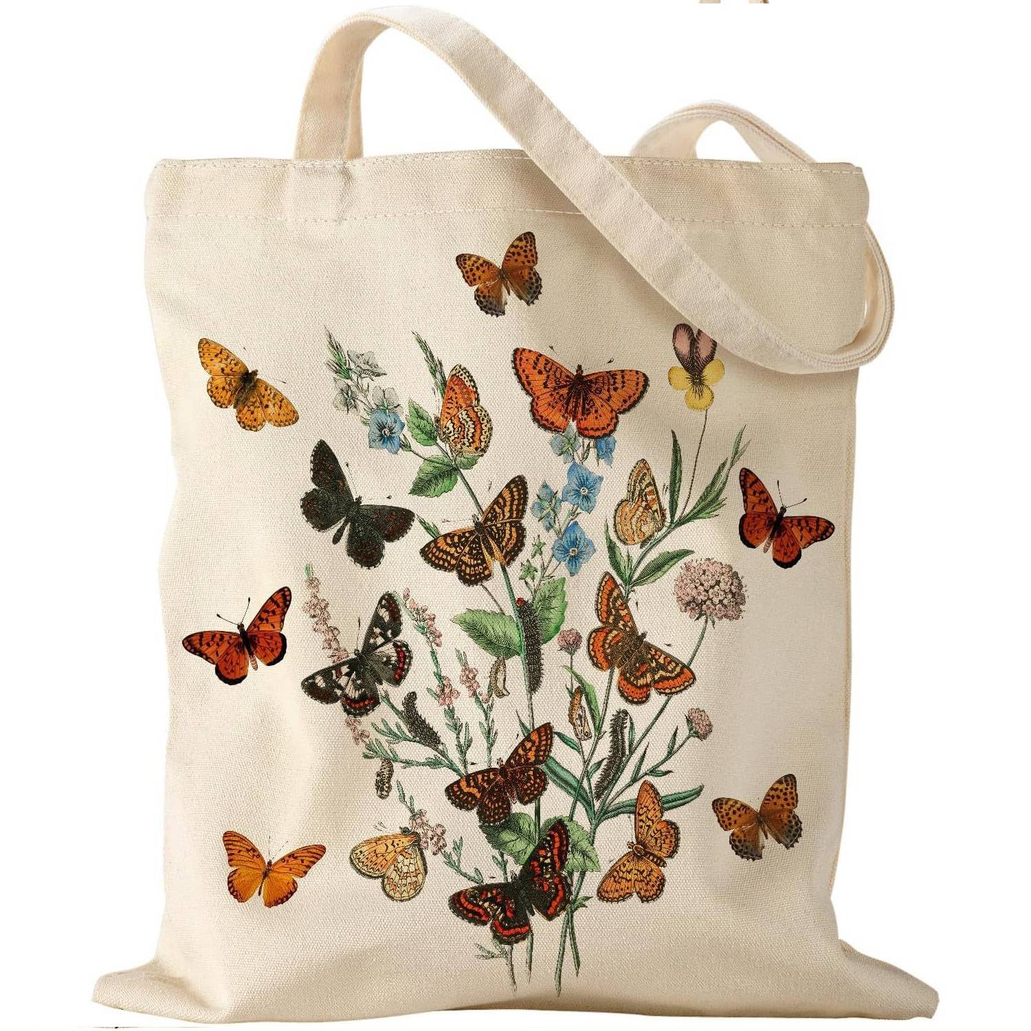 Large Capacity Open Top Canvas Tote Bag, custom tote bag with logo imprint 8