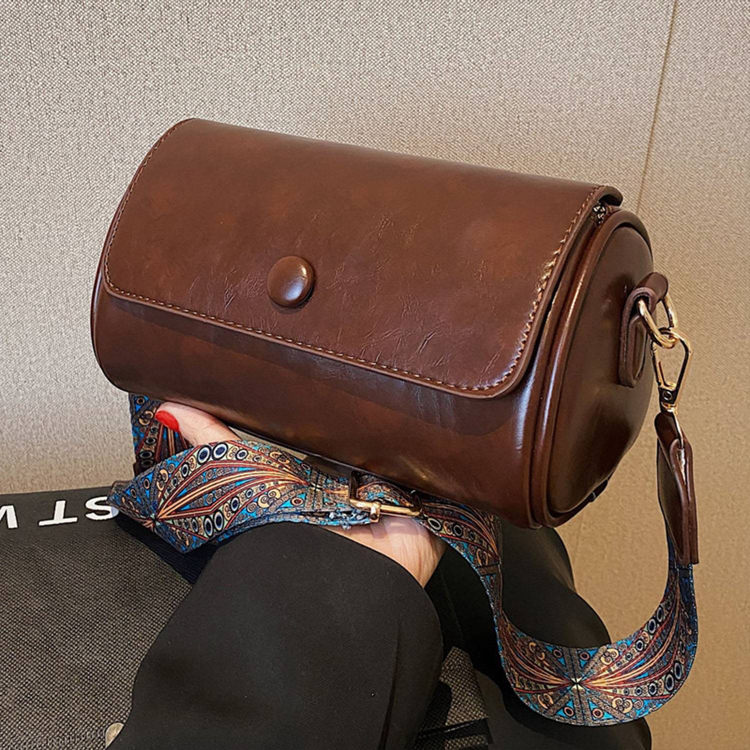 Retro small women's tote crossbody bag 3