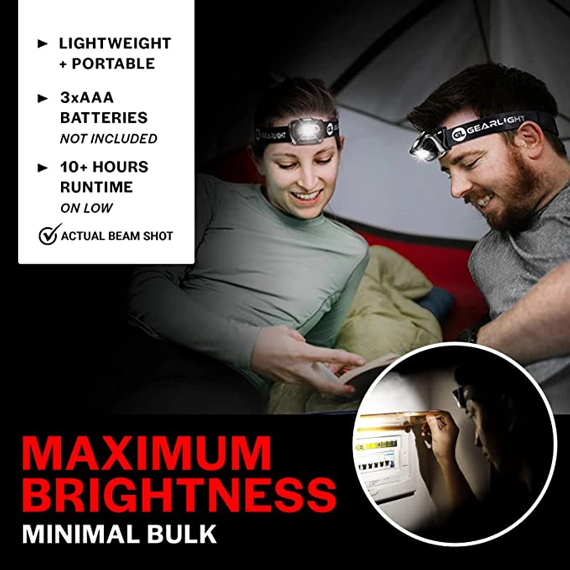 Portable LED headlight 4