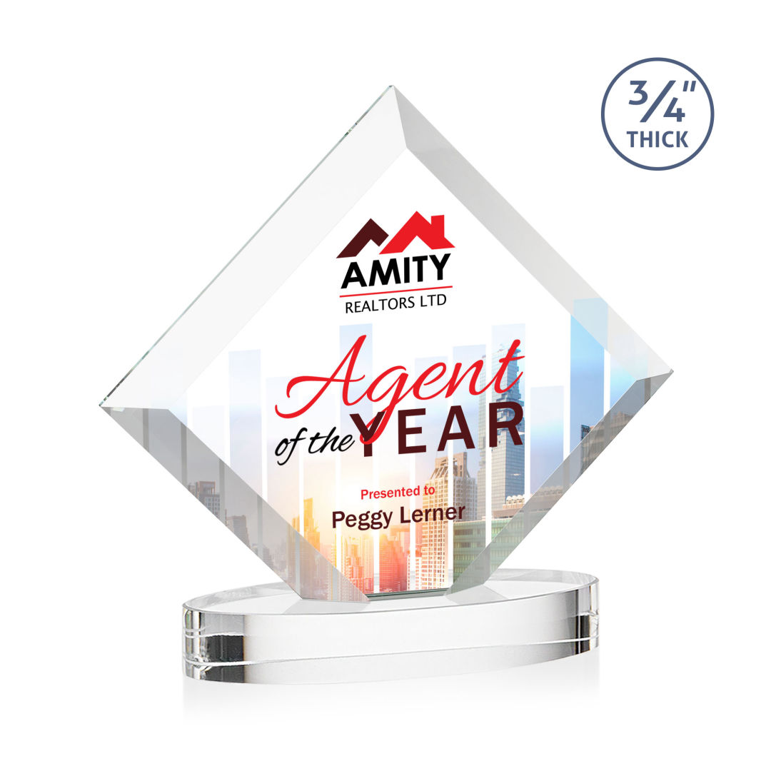Belaire VividPrint™ Award on Alberton Base - Clear 3