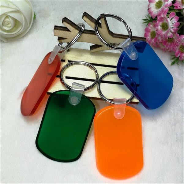 Oval Shape PVC Key Chain 1