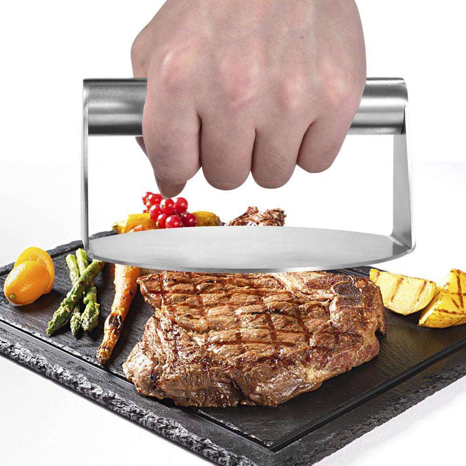 Stainless Steel Burger Press 5