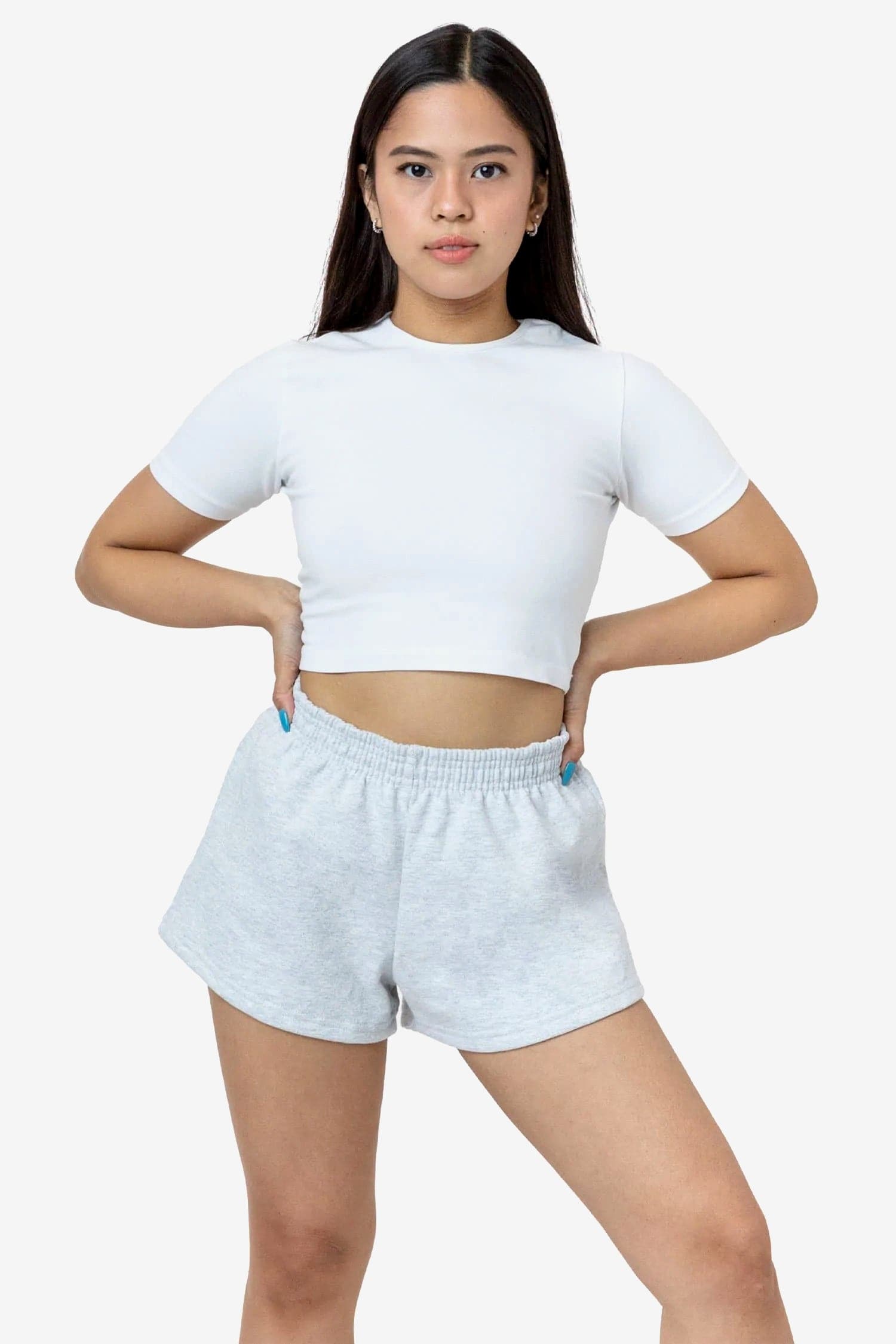 WOMEN'S 14 OZ HEAVY FLEECE SHORT SHORTS 4