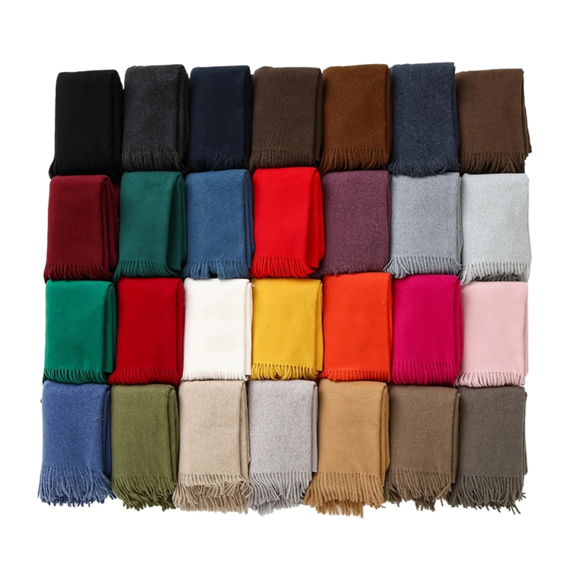 Warm Soft Wool Solid Knit Scarf Winter Scarf 8