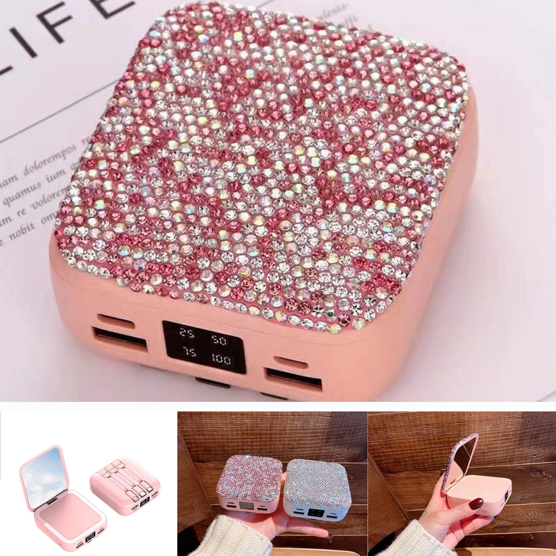 Makeup Mirror Mini Power Bank 1